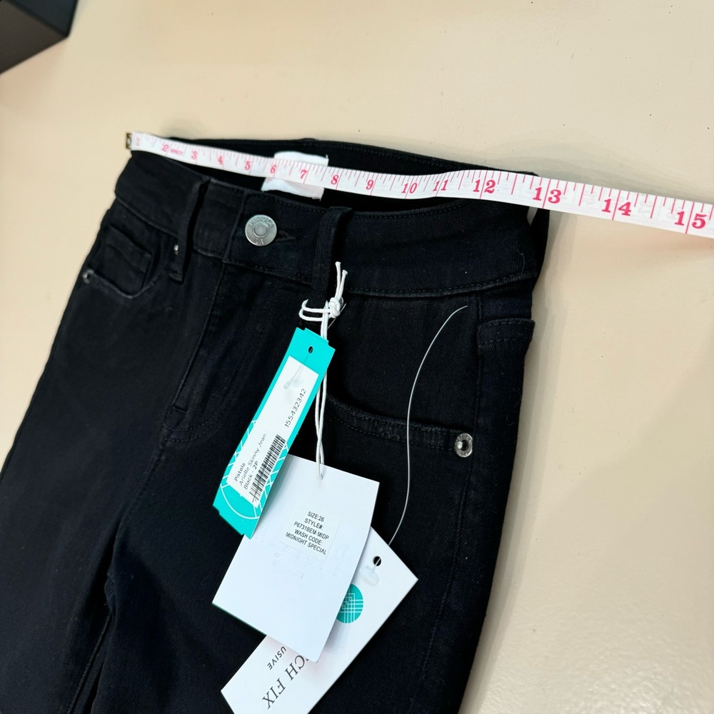Pistola Mid Rise Skinny Denim Jeans Black Size 26 NWT Stretch Cropped Ankle - Picture 9 of 14
